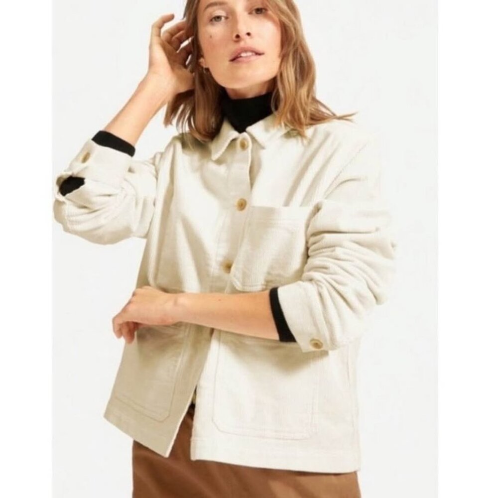 Everlane Corduroy Chore Lightweight Jacket Sandstone Size S